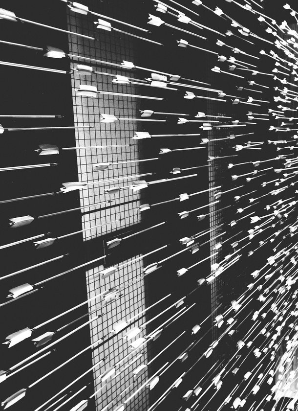 graphic arrows on an abstract background